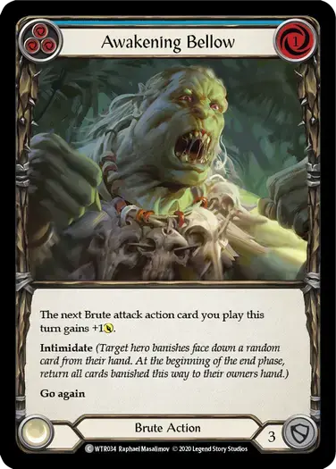 【U-WTR034/EN】Awakening Bellow[Blue]