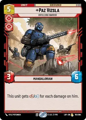 【LOF153/EN】 Paz Vizsla - Unyielding Warrior