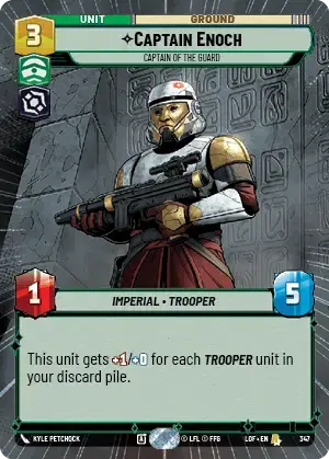 【LOF347/EN】Captain Enoch - Captain of the Guard(Hyperspace)