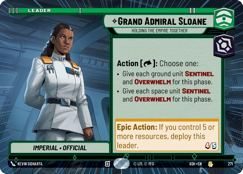 【ASH271/EN】Grand Admiral Sloane - Holding the Empire Together (Hyperspace)