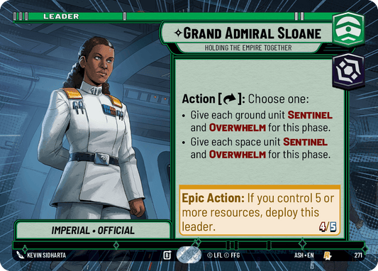 【ASH271/EN】Grand Admiral Sloane - Holding the Empire Together (Hyperspace)