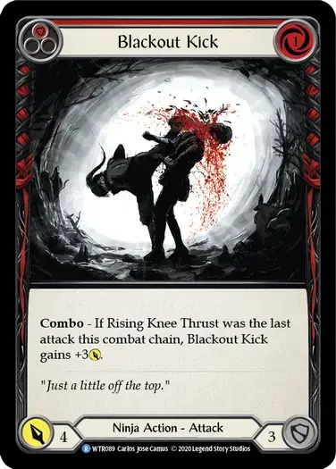 【U-WTR089/EN】Blackout Kick[Red]