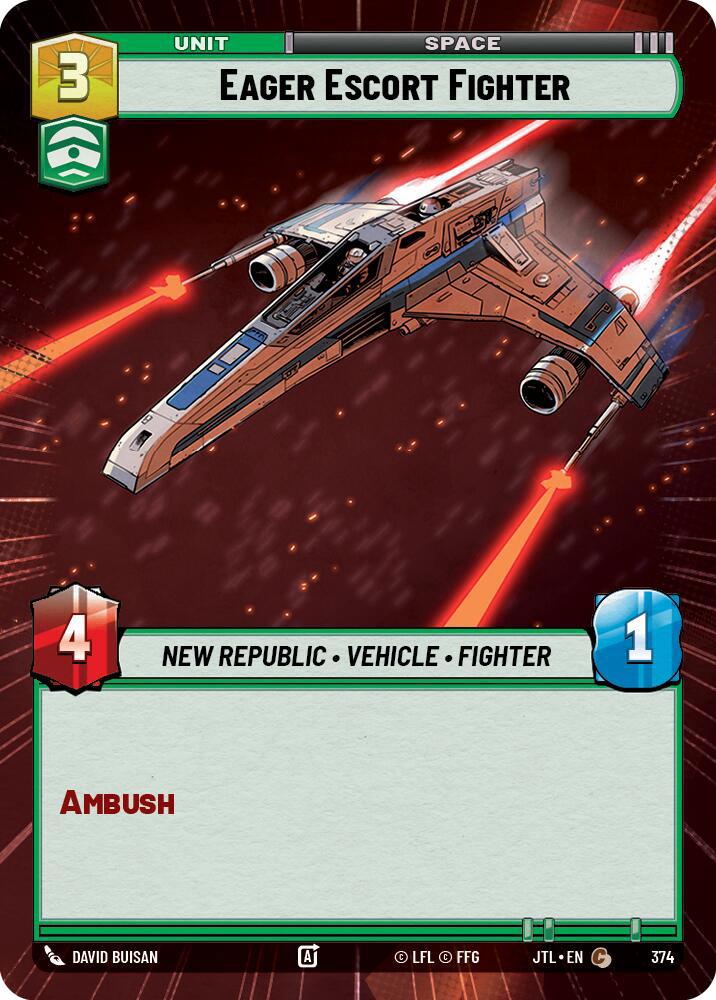【JTL374/EN】Eager Escort Fighter(Hyperspace)