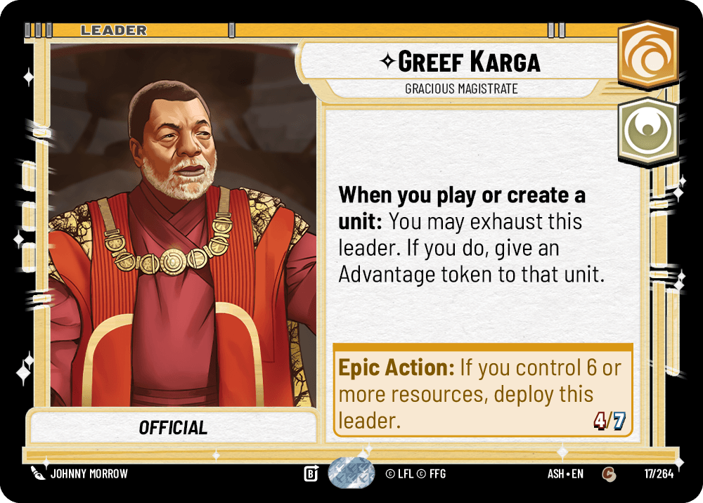 【ASH017/EN】Greef Karga - Gracious Magistrate