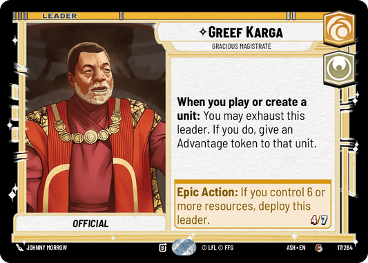 【ASH017/EN】Greef Karga - Gracious Magistrate