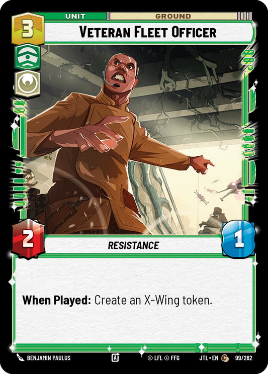 【JTL597/EN】Veteran Fleet Officer(Foil)