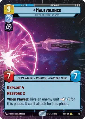 【TWI312/EN】Malevolence - Grievous's Secret Weapon(HYPERSPACE)