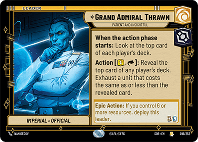 【SOR016/EN】Grand Admiral Thrawn - Patient and Insightful