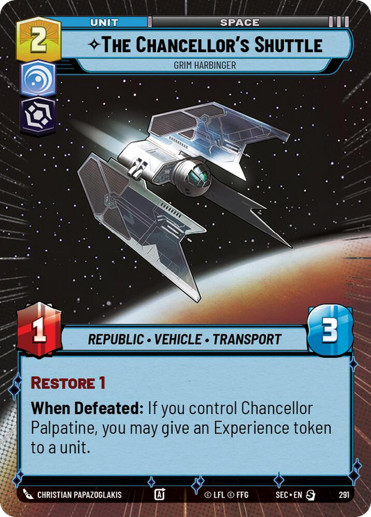 【SEC0291/EN】The Chancellor's Shuttle - Grim Harbinger (Hyperspace)