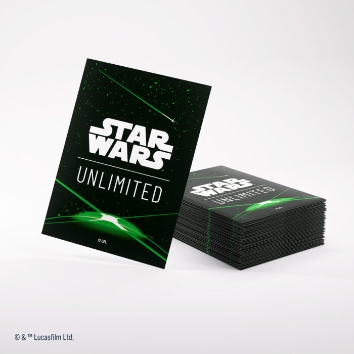 【GAMEGENIC】SWU ART SLEEVES - Card Back Green※配送方法はゆうパックをご選択ください