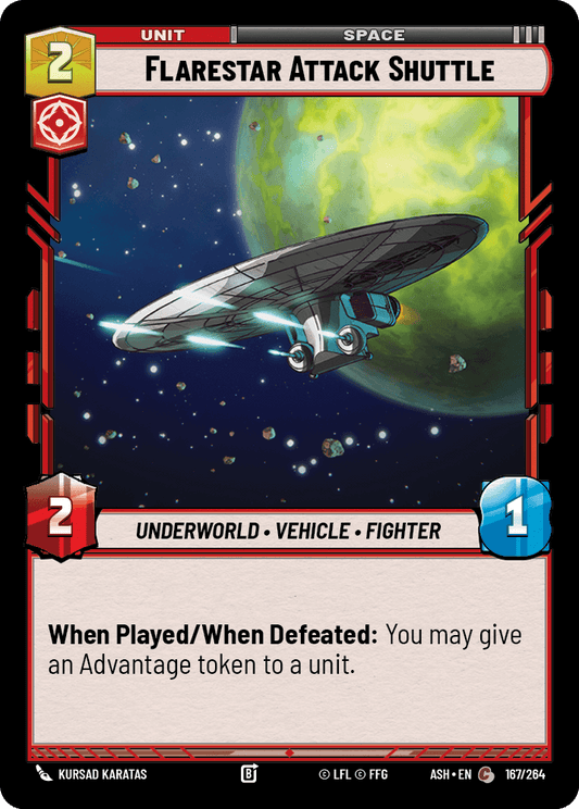 【ASH167/EN】Flarestar Attack Shuttle