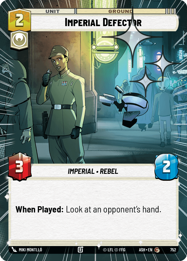 【ASH752/EN】Imperial Defector (Hyperspace/Foil)