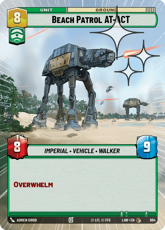 【LAW664/EN】Beach Patrol AT-ACT (Hyperspace/Foil)