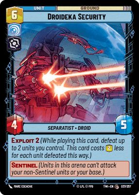 【傷あり特価】【TWI037/EN】Droideka Security(FOIL)