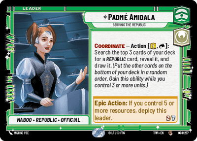 【TWI008/EN】Padmé Amidala - Serving the Republic