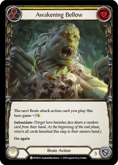 【U-WTR033/EN】Awakening Bellow[Yellow]