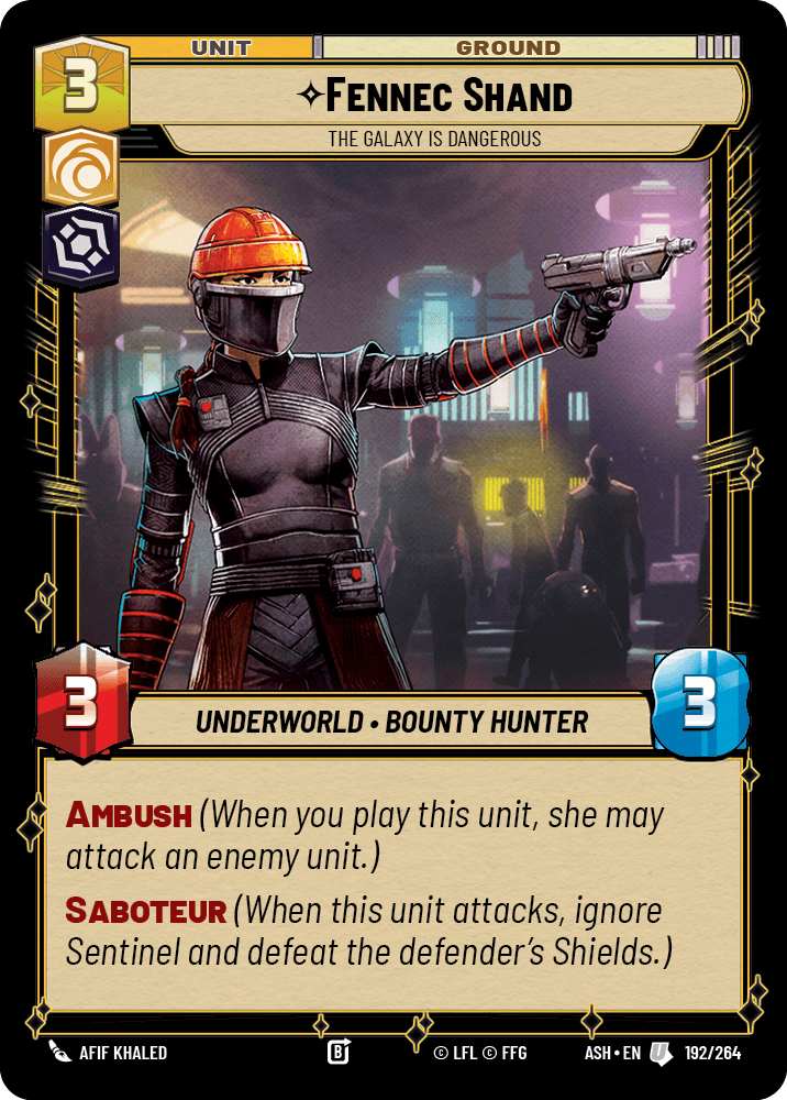 【ASH192/EN】Fennec Shand - The Galaxy is Dangerous