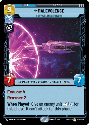 【TWI039/EN】Malevolence - Grievous's Secret Weapon