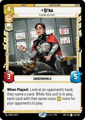【SHD202/EN】Qi’ra - Playing Her Part (FOIL)