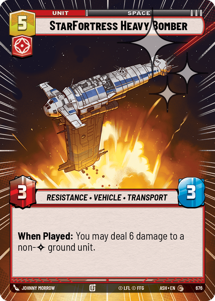 【ASH676/EN】StarFortress Heavy Bomber (Hyperspace/Foil)