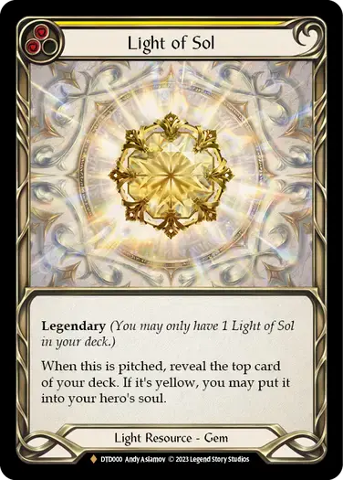 【DTD000/EN/CF】Light of Sol