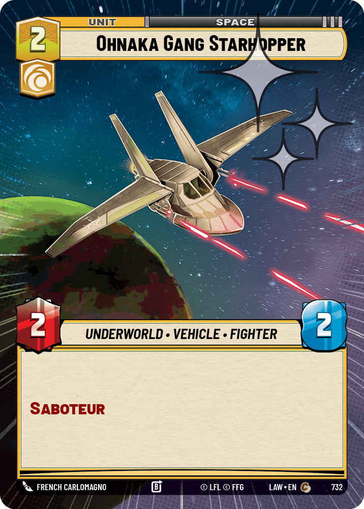 【LAW732/EN】Ohnaka Gang Starhopper (Hyperspace/Foil)