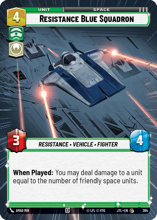 【JTL364/EN】Resistance Blue Squadron(Hyperspace)