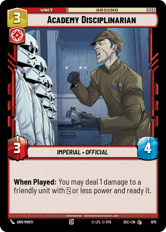 【SEC0675/EN】Academy Disciplinarian (Foil)