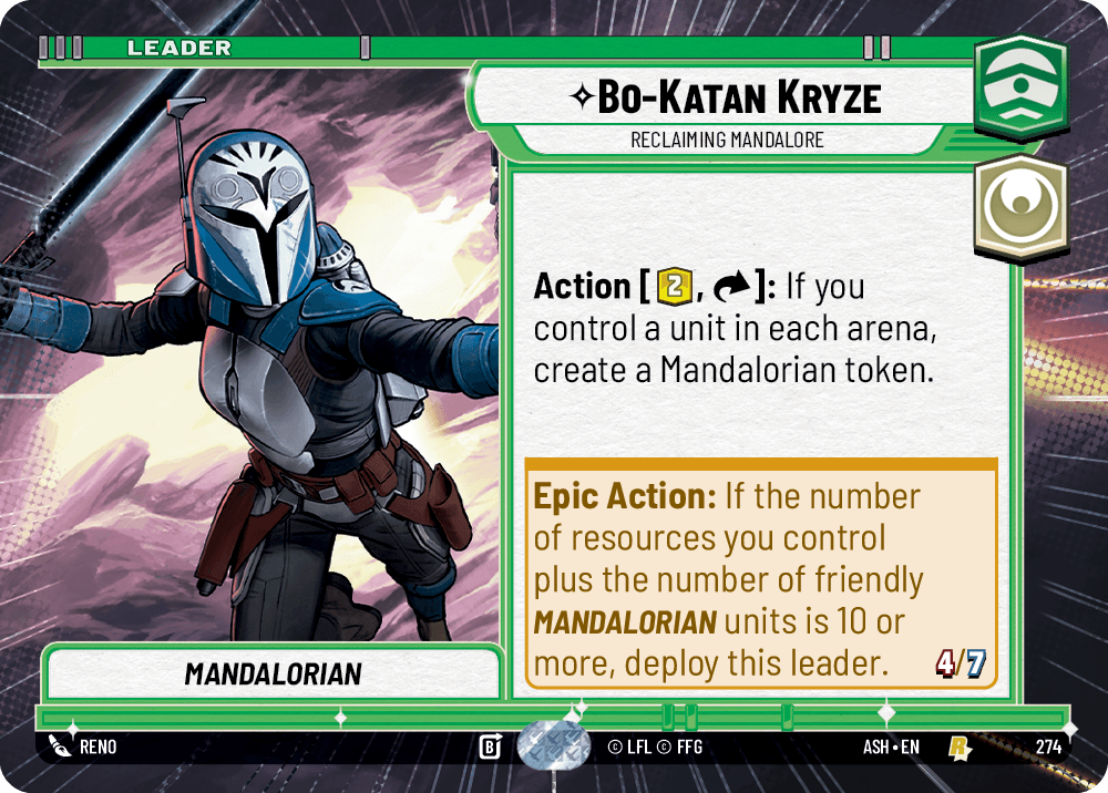 【ASH274/EN】Bo-Katan Kryze - Reclaiming Mandalore (Hyperspace)