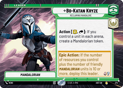 【ASH274/EN】Bo-Katan Kryze - Reclaiming Mandalore (Hyperspace)