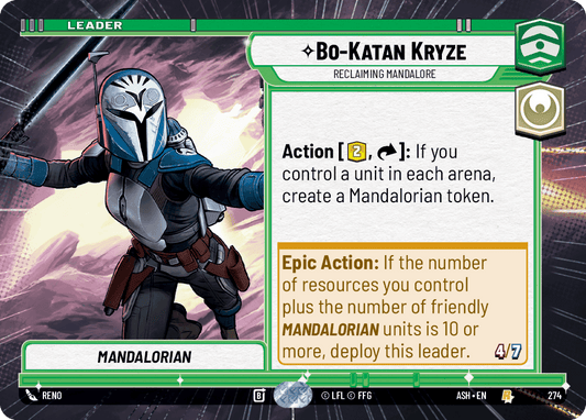 【ASH274/EN】Bo-Katan Kryze - Reclaiming Mandalore (Hyperspace)