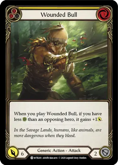 【U-WTR201/EN/RF】Wounded Bull[Yellow]