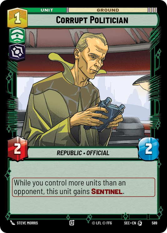 【SEC0589/EN】Corrupt Politician (Foil)