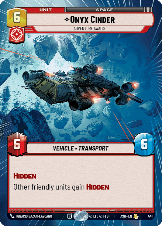 【ASH441/EN】Onyx Cinder - Adventure Awaits (Hyperspace)