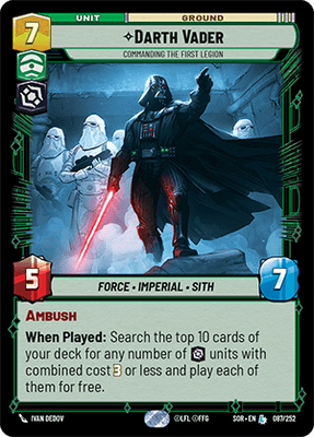 【SOR087/EN】Darth Vader - Commanding the First Legion