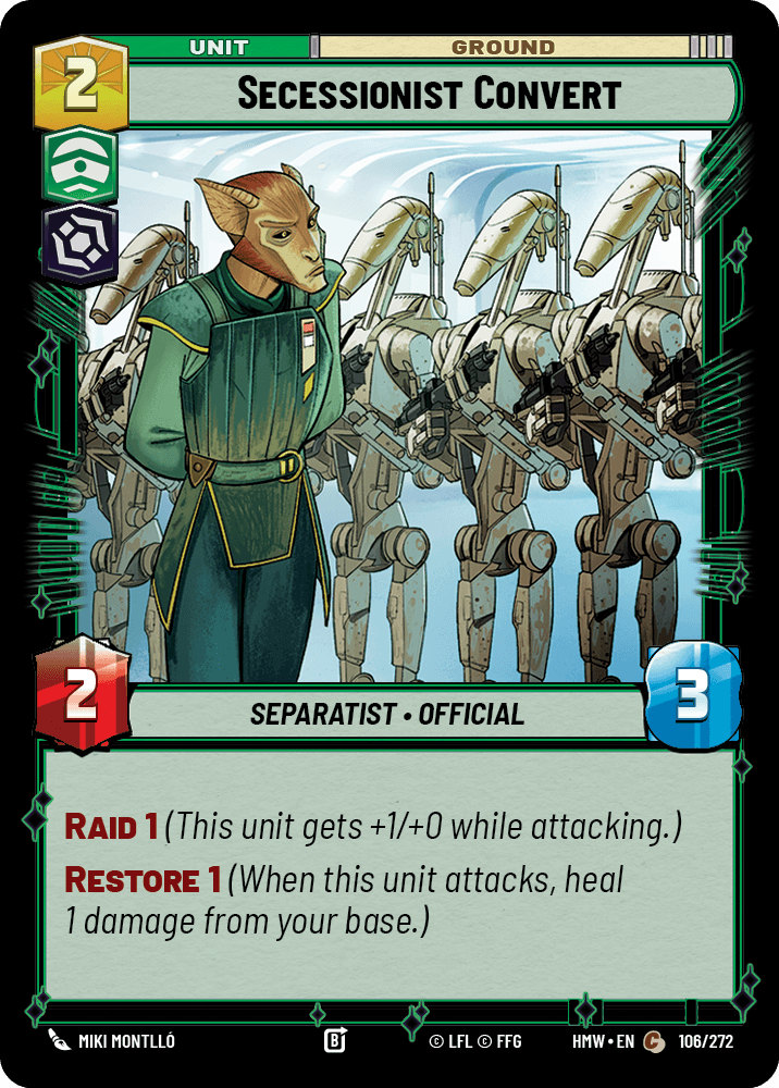 【HMW106/EN】Secessionist Convert