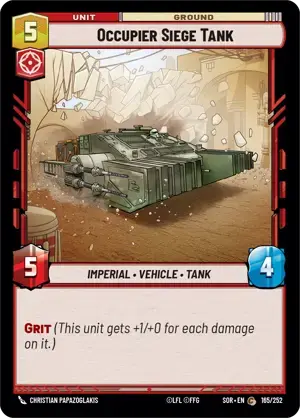 【SOR165/EN】Occupier Siege Tank(FOIL)