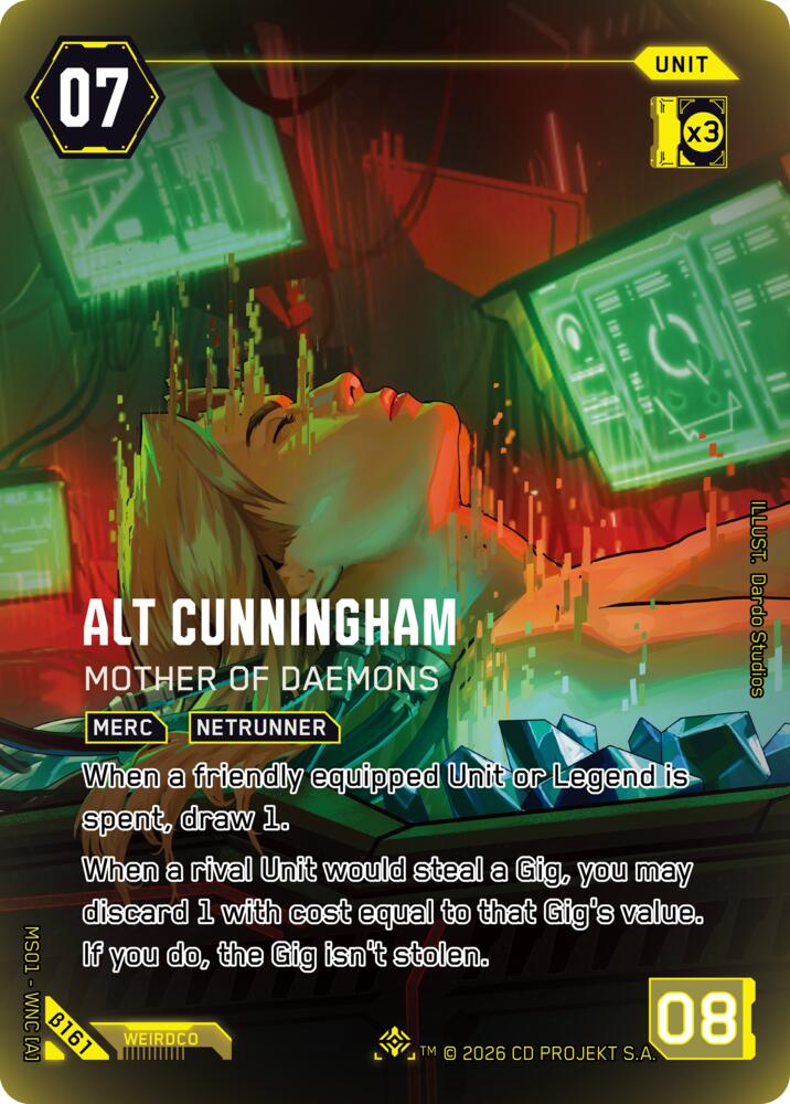 【WNCBβ161/EN】Alt Cunningham: Mother of Daemons（ICONIC）