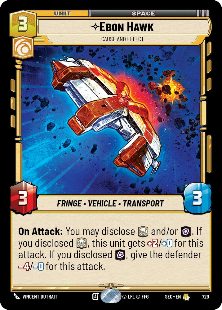 【SEC0729/EN】Ebon Hawk - Cause and Effect (Foil)
