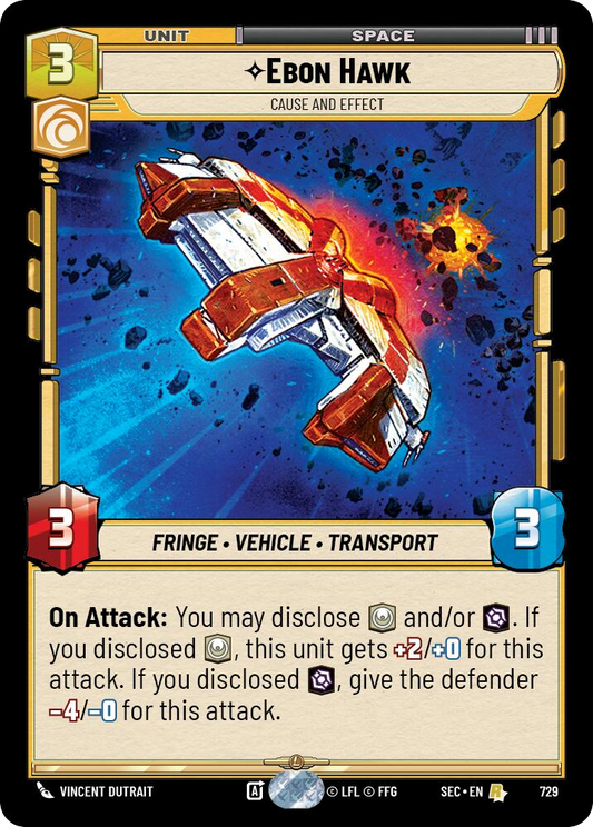 【SEC0729/EN】Ebon Hawk - Cause and Effect (Foil)