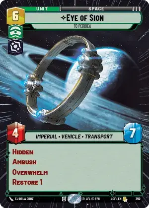 【LOF828/EN】Eye of Sion - To Peridea(Hyperspace/Foil）