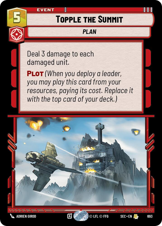 【SEC0693/EN】Topple the Summit (Foil)