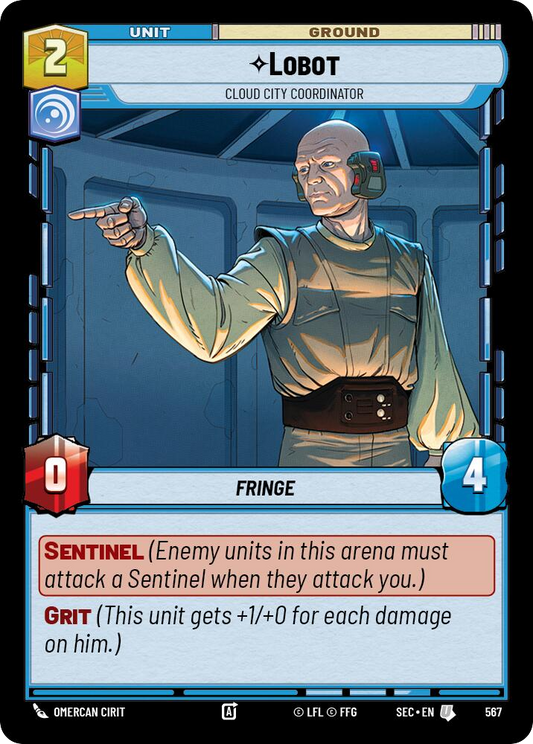 【SEC0567/EN】Lobot - Cloud City Coordinator (Foil)