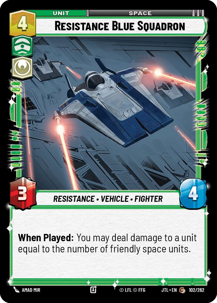 【JTL600/EN】Resistance Blue Squadron(Foil)