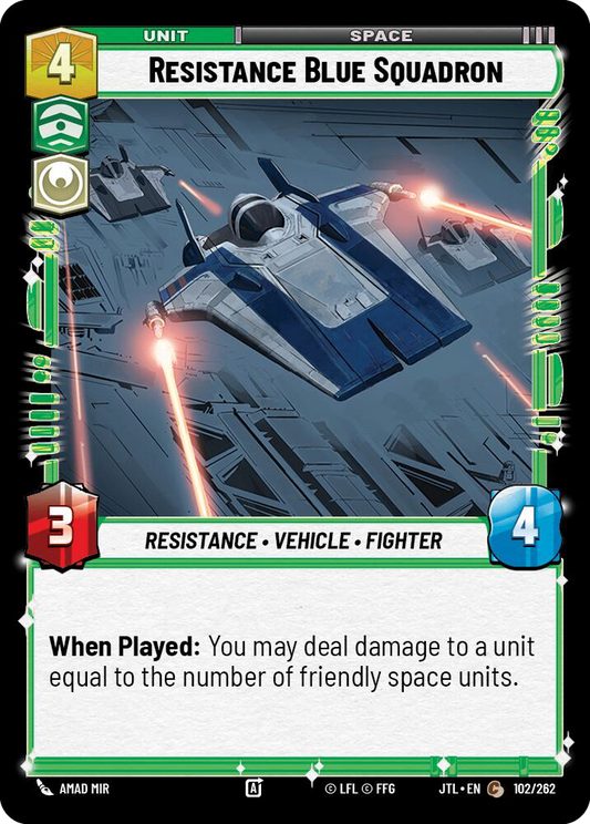【JTL600/EN】Resistance Blue Squadron(Foil)