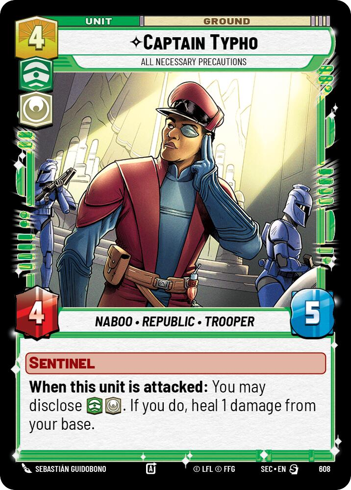 【SEC0608/EN】Captain Typho - All Necessary Precautions (Foil)