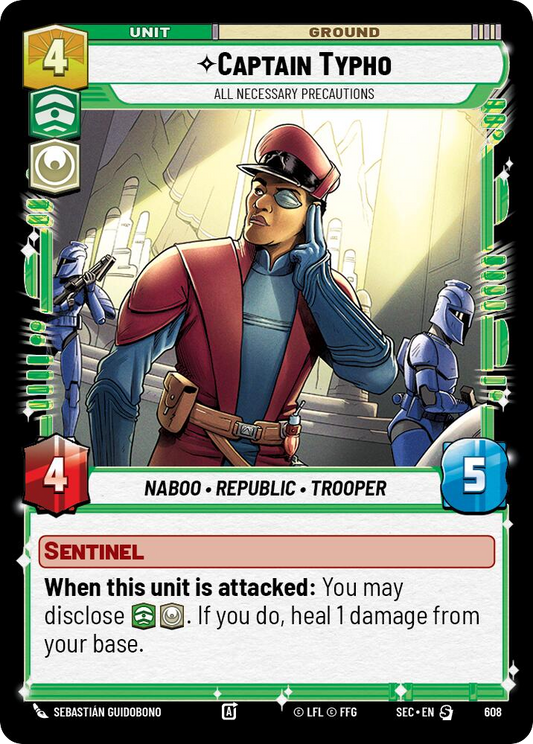 【SEC0608/EN】Captain Typho - All Necessary Precautions (Foil)