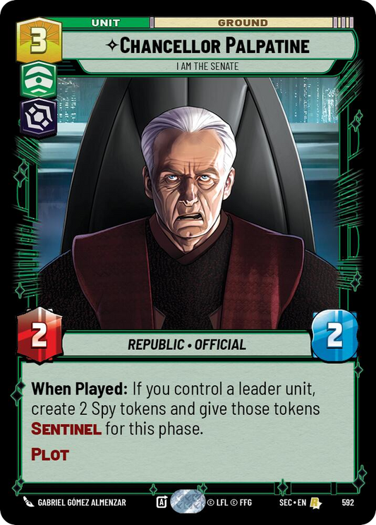 【SEC0592/EN】Chancellor Palpatine - I Am the Senate (Foil)