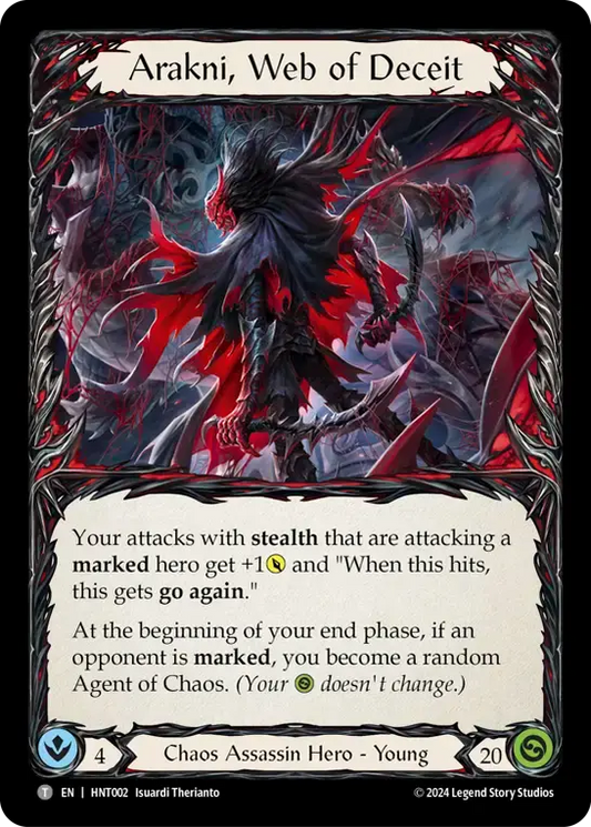 【HNT002/EN】Arakni, Web of Deceit/欺瞞の巣、アラクニ