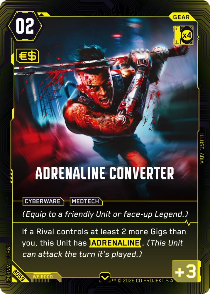 【WNCBβ059/EN】Adrenaline Converter